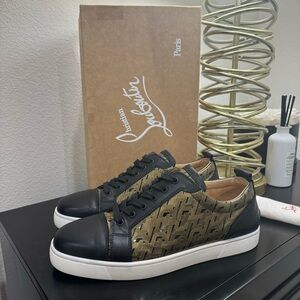 Christian Louboutin Louis Junior Flat Version Black/Gold 43.5